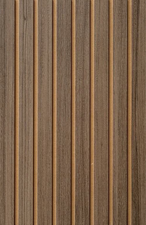 LOFT Silver Oak · Bold Slat — Designer Peel & Stick Wall Panel