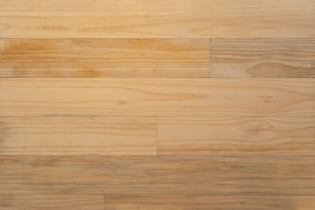 Araucaria Gold wood wall planks, front view