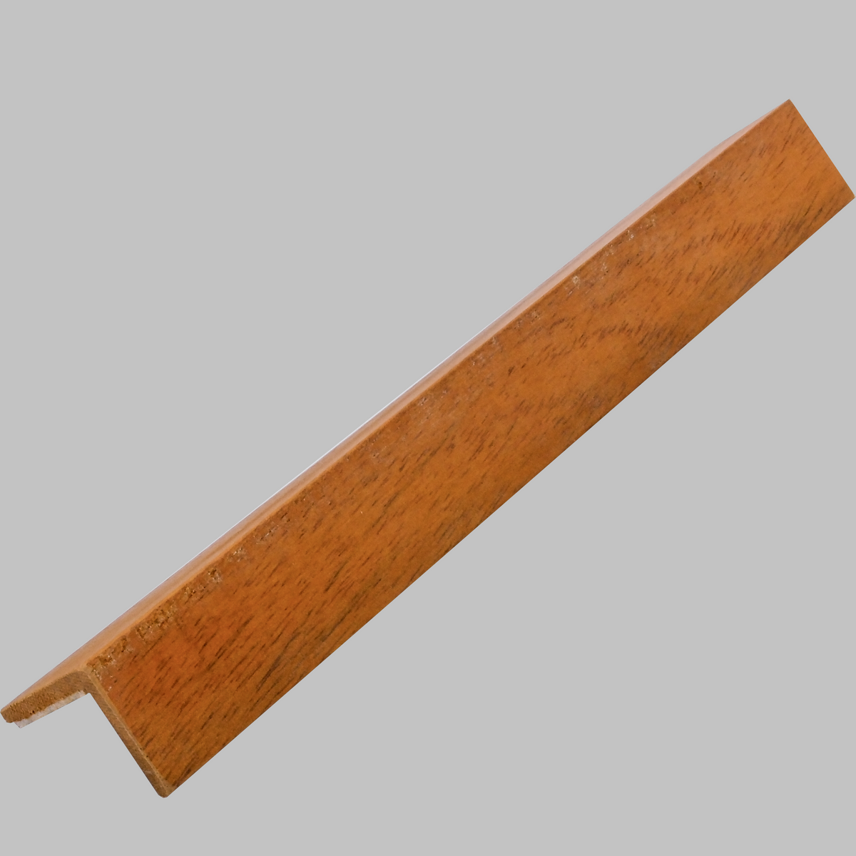 Cedar wood corner trim for wall panels, front
