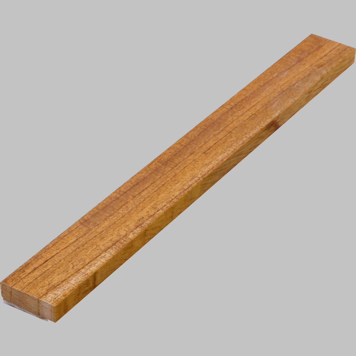 Cedar wood edge trim for wall panels, front