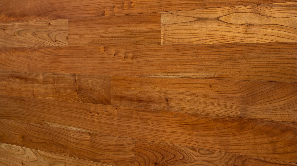 Chinaberry wood wall planks, side view