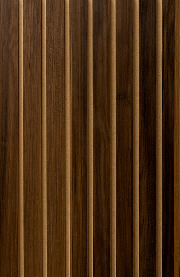 LOFT Espresso Walnut · Bold Slat — Designer Peel & Stick Wall Panel