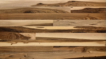 Guayubira wood wall planks, front view