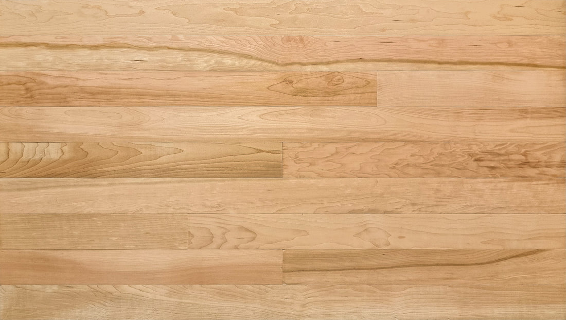 Fireland Cherry wood wall planks, front view