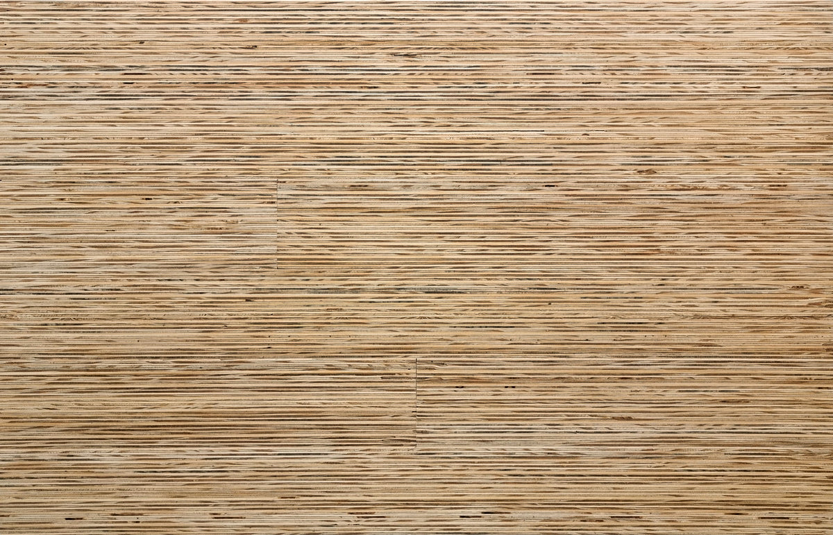 Lines real wood strip wall panel, front view