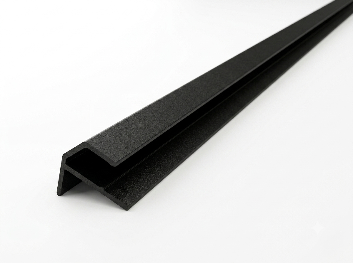 LOFT Aluminum Outside Corner · Black — Panel Trim