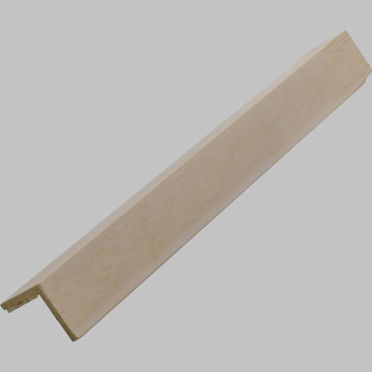 White paulownia wood corner trim for wall panels