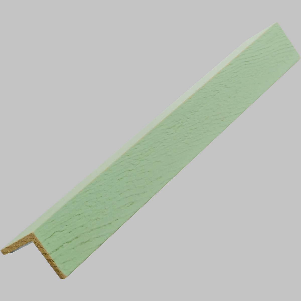 Sage green paulownia wood corner trim for wall panels
