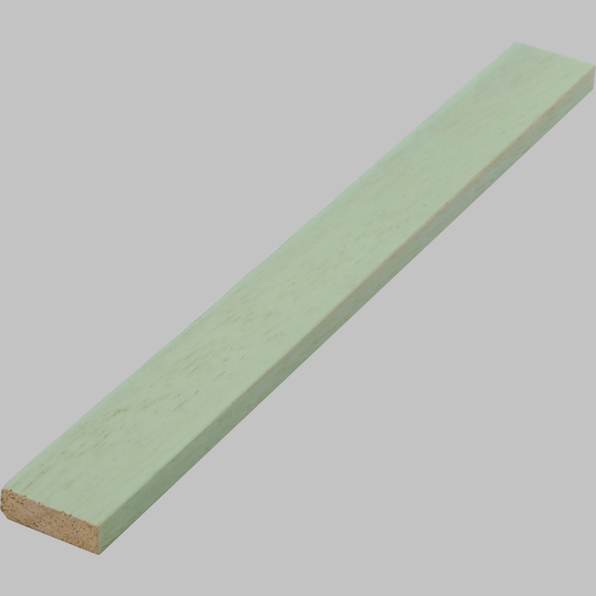 Sage green paulownia wood edge trim for wall panels
