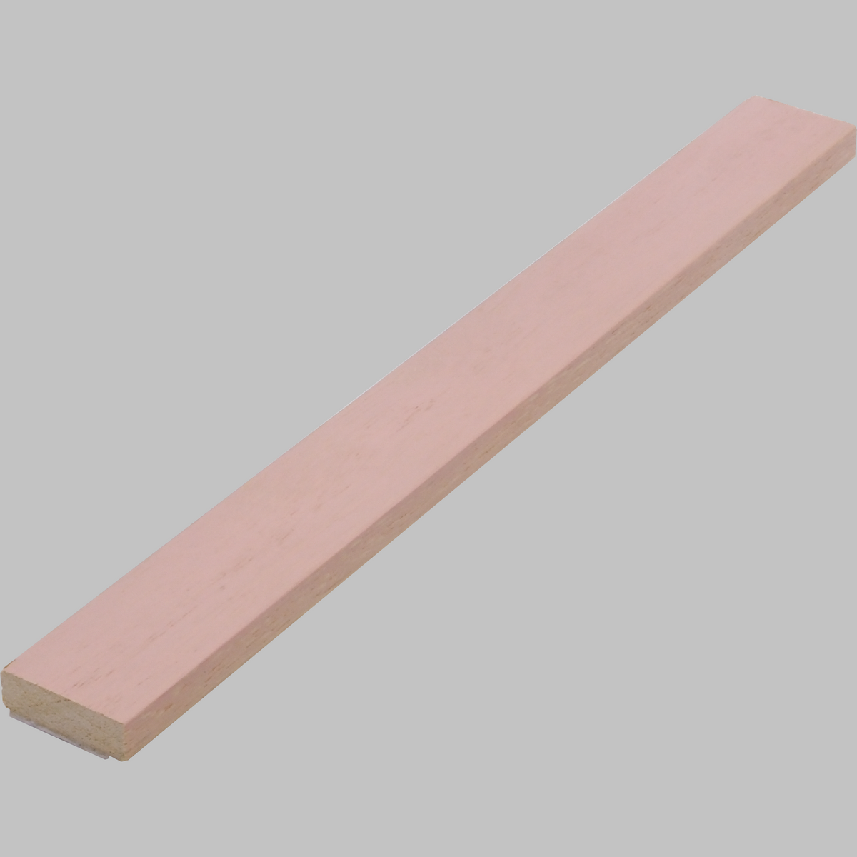 Pink paulownia wood edge trim for wall panels