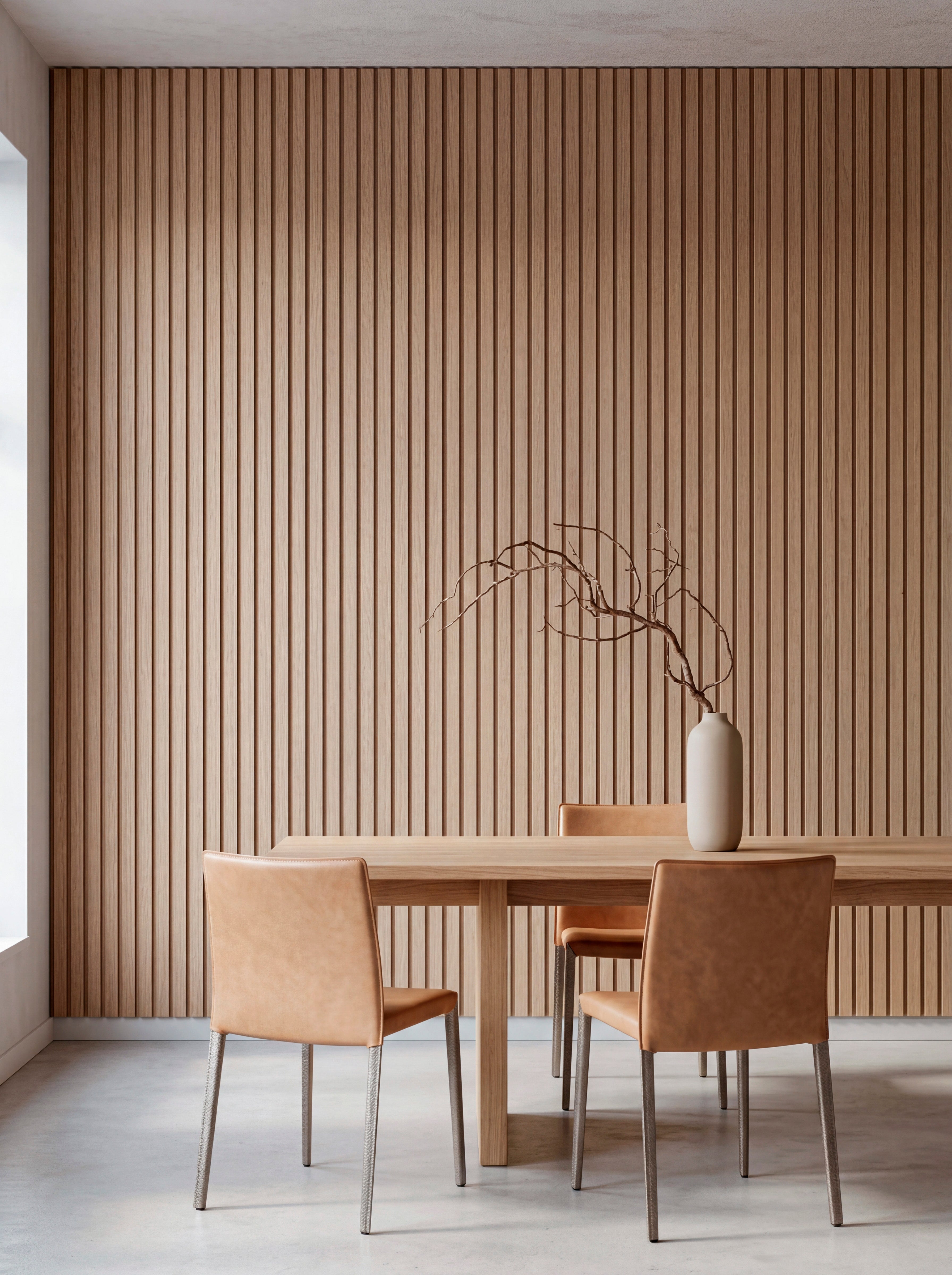LOFT Nordic Oak · Bold Slat — Designer Peel & Stick Wall Panel