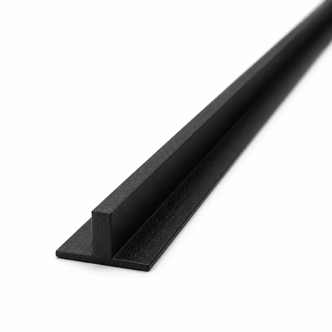 LOFT Aluminum T-Profile · Black — Panel Trim