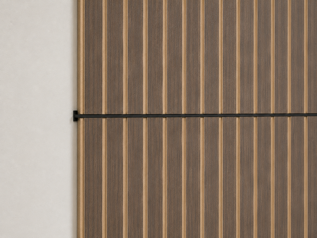 LOFT Aluminum T-Profile · Black — Panel Trim