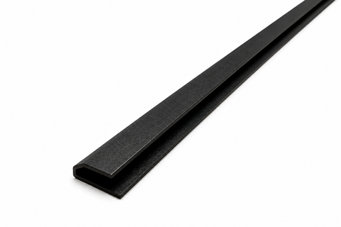 LOFT Aluminum U-Trim · Black — Panel Trim