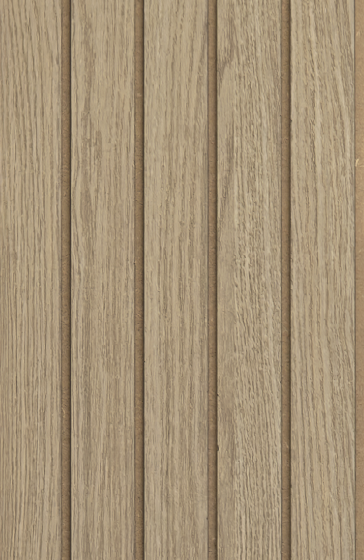 Panel de listones autoadhesivo LOFT Nordic Oak, perfil Grand Slat — frente del panel, 40 × 26 cm