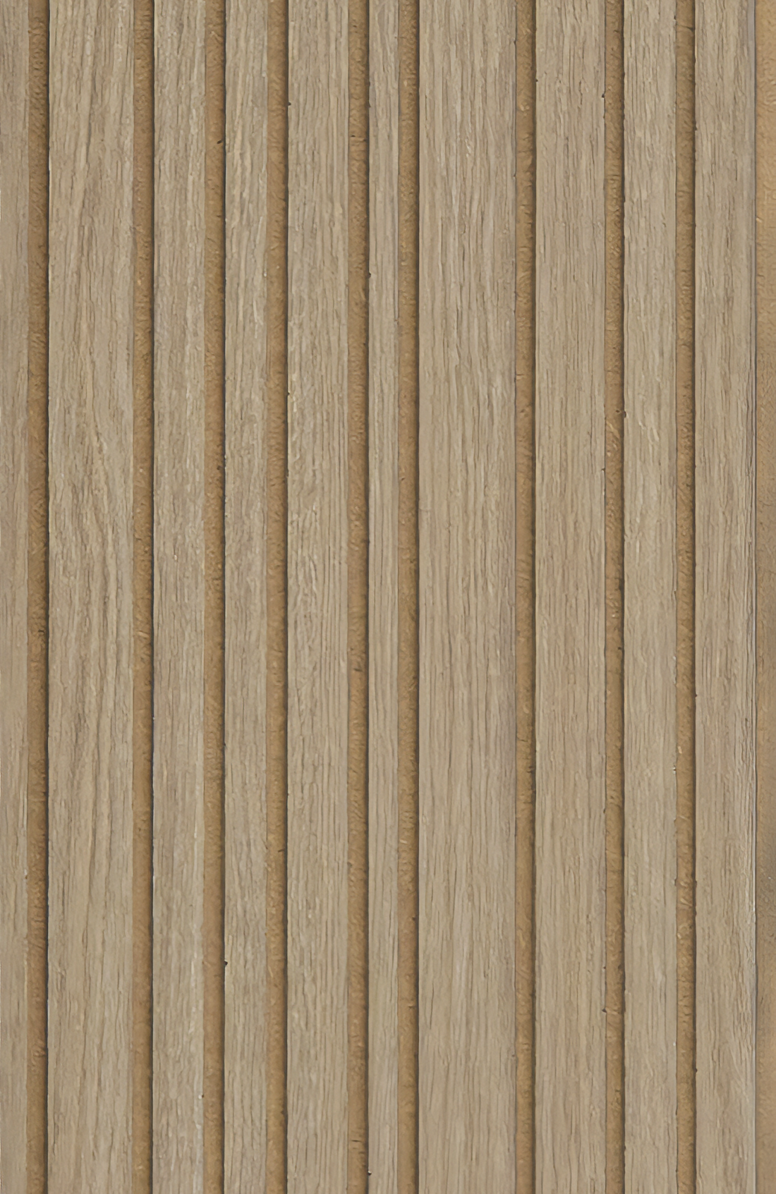 Panel de listones autoadhesivo LOFT Nordic Oak, perfil Cadence — frente del panel, 40 × 26 cm