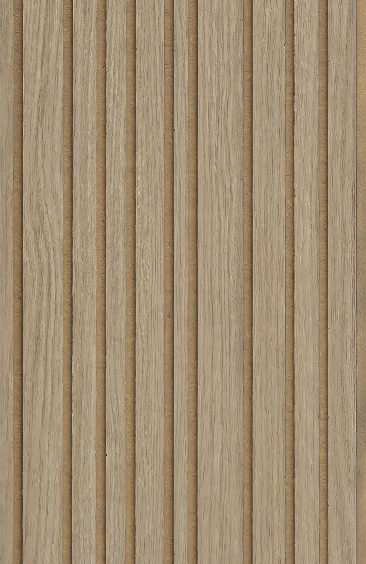 Panel de listones autoadhesivo LOFT Nordic Oak, perfil Cadence — frente del panel, 40 × 26 cm