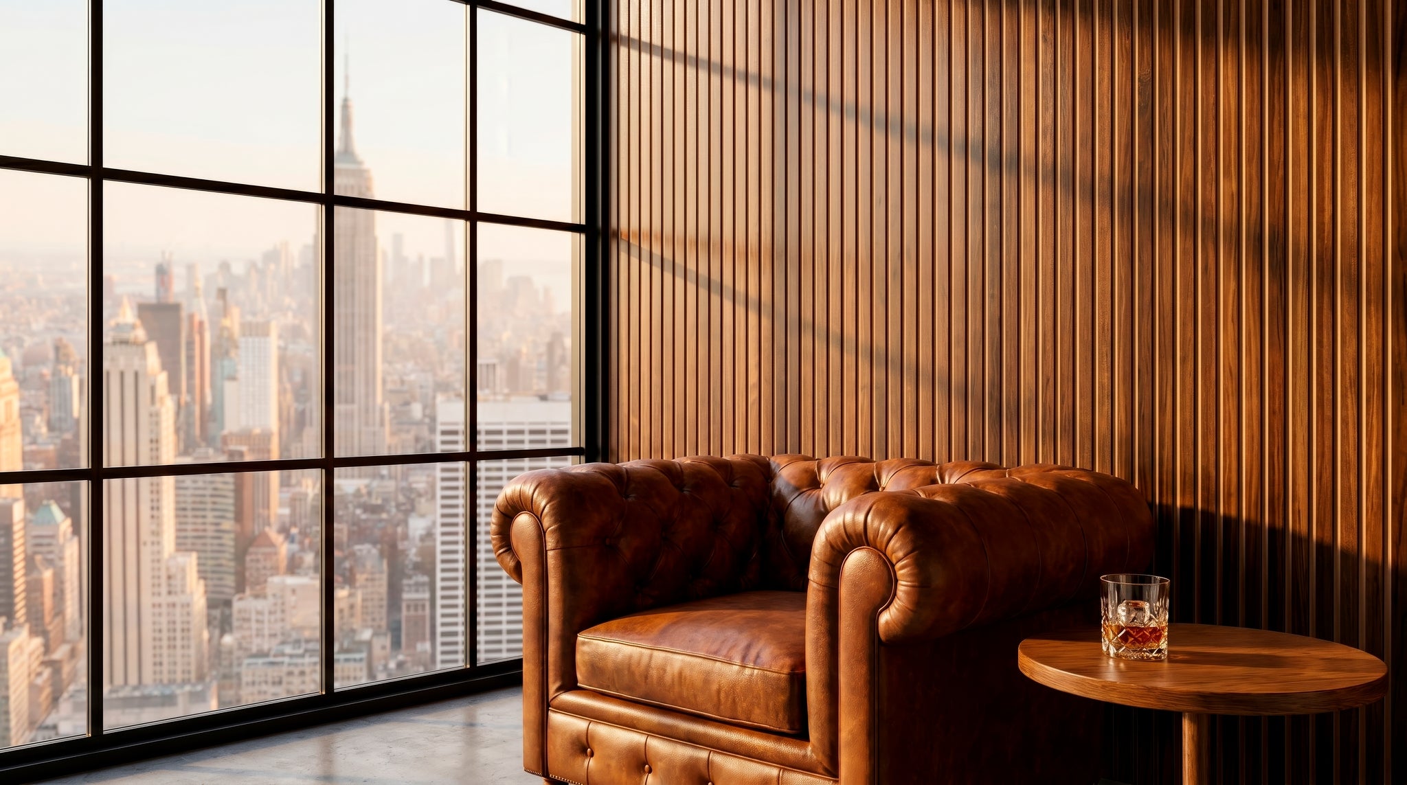 LOFT Espresso Walnut · Bold Slat — Designer Peel & Stick Wall Panel
